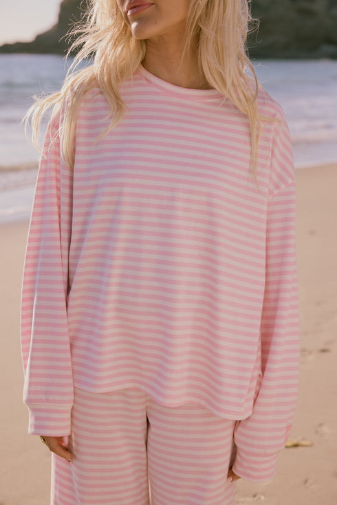 Sunny Club Pullover // Baby Pink