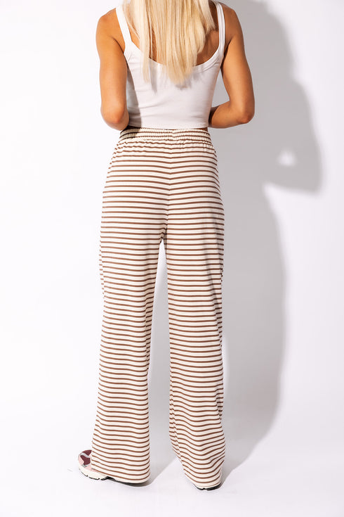 Ok Cutie Striped Pants // Ivory