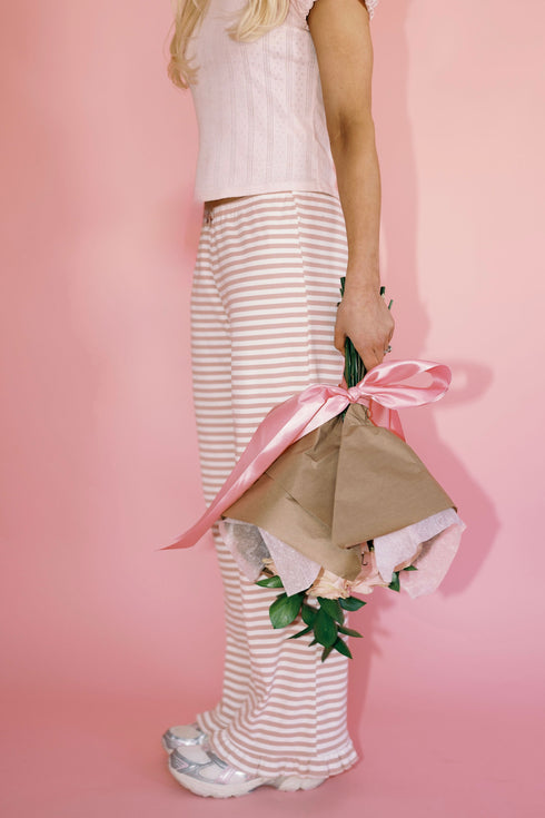 Sunday Girl Striped Pant // Rose *COCO EXCLUSIVE*