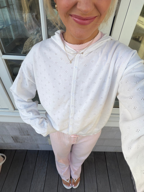 Daily Girl Hoodie // White