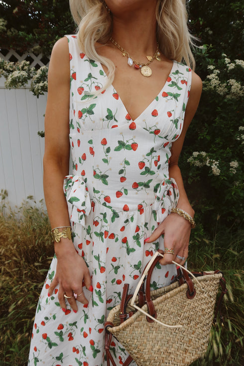 Berry Blooms Dress // Cream