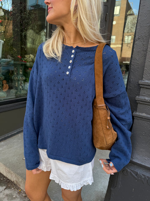 Everyday Pointelle Cutie // Denim