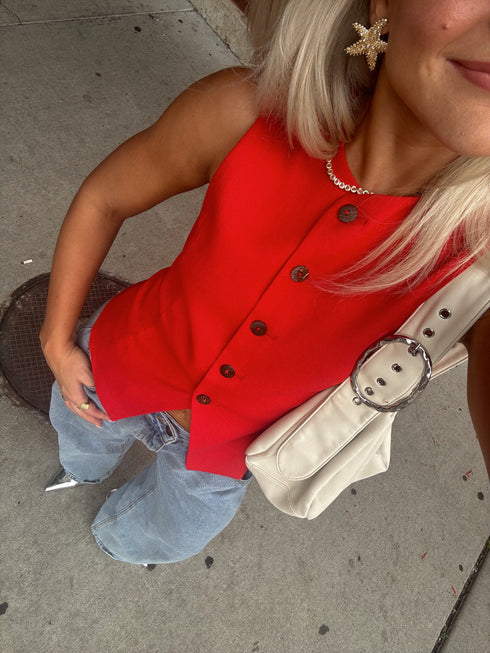 Sofia Summer Top // Red