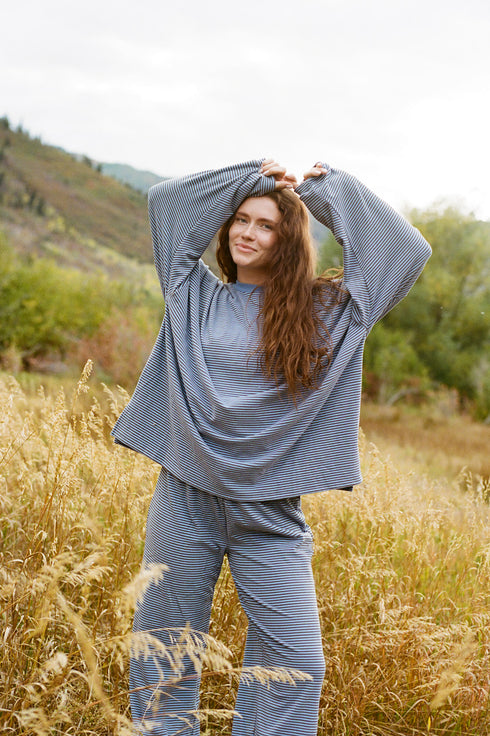 Road Trip Pullover // Sky Stripe *PREORDER*