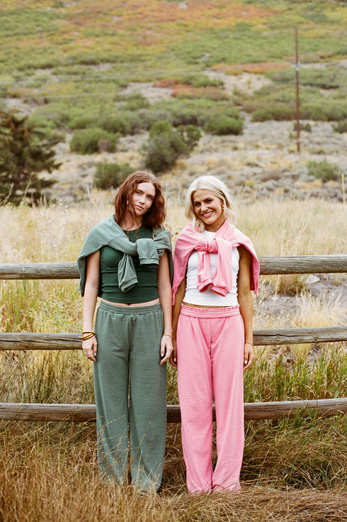 Road Trip Pant // Pink Stripe