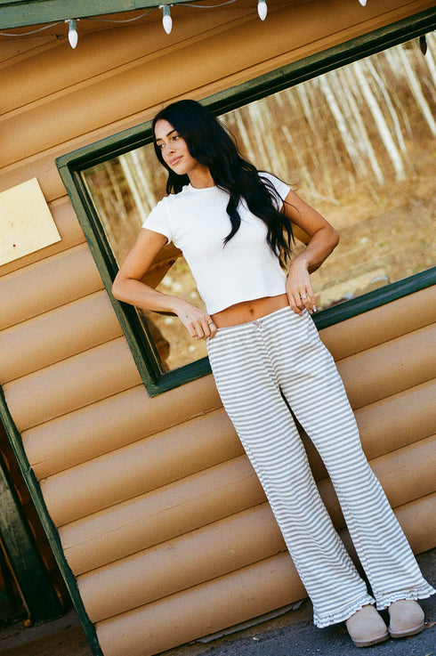 Sunday Girl Striped Pant // H. Grey *RESTOCKED*