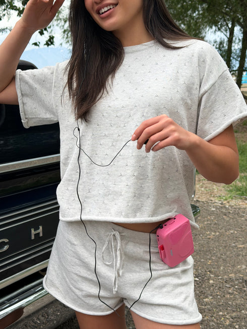 On Repeat Knit Set // Cloud