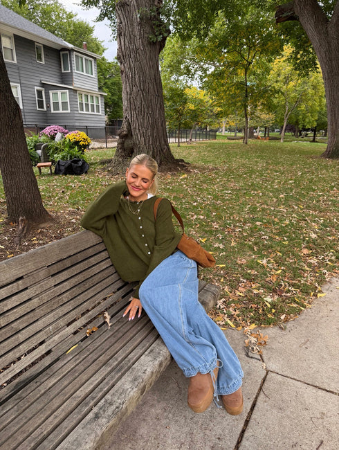 Coco Cutie Cardigan // Olive *COCO EXCLUSIVE*