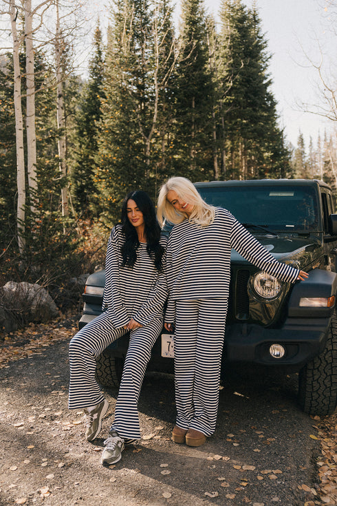 Weekender Striped Pant // Navy *RESTOCKED*