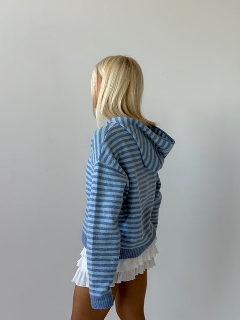Club Cutie Zip-Up // Sky Stripe *COCO EXCLUSIVE*