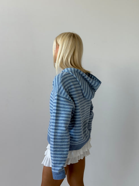Club Cutie Zip-Up // Sky Stripe *RESTOCKED*