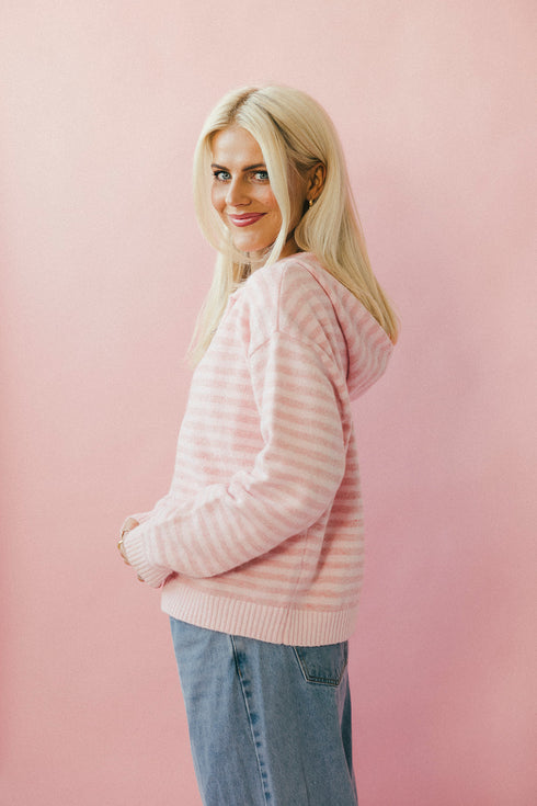 Club Cutie Zip-Up // Baby Pink *PREORDER*