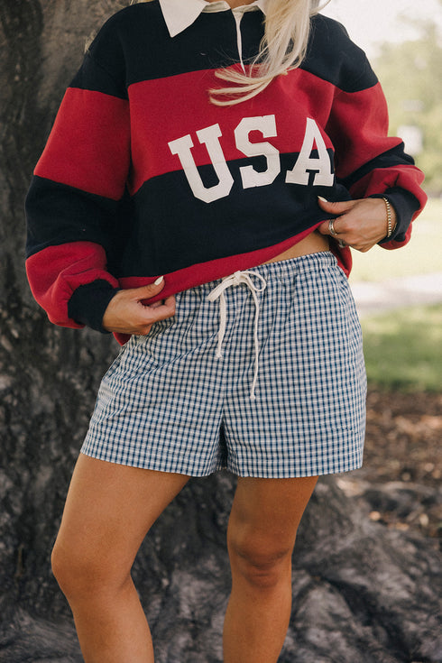 Schoolgirl Sweetheart Short // Navy