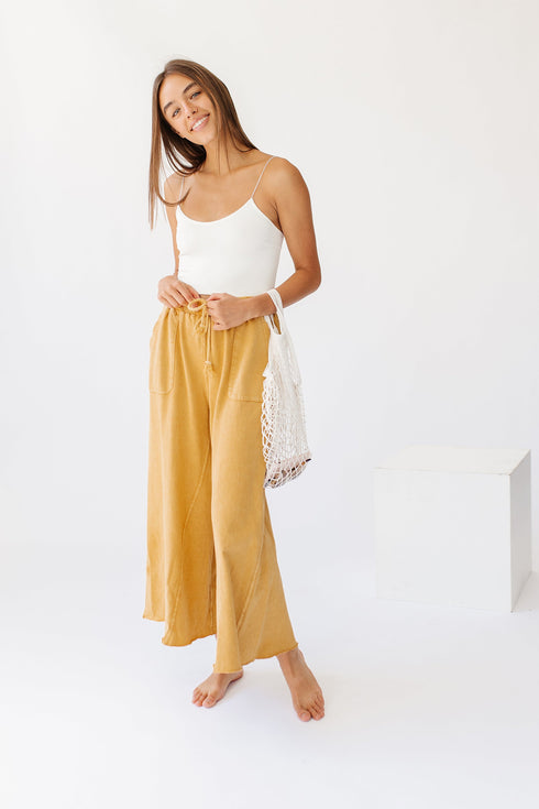 Sun Soaked Lounge Pant// Mustard
