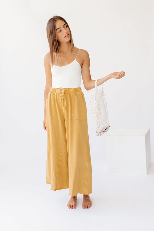 Sun Soaked Lounge Pant// Mustard