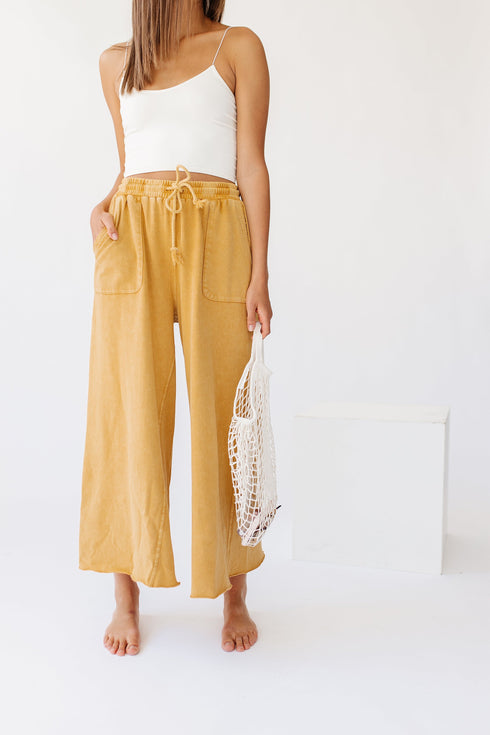 Sun Soaked Lounge Pant// Mustard
