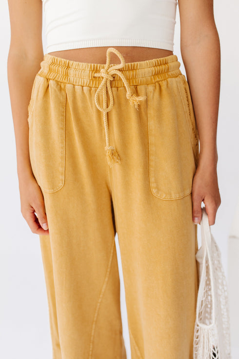 Sun Soaked Lounge Pant// Mustard