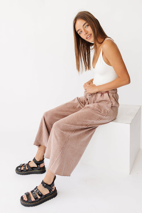 Sun Soaked Lounge Pant// Clay *RESTOCKED*