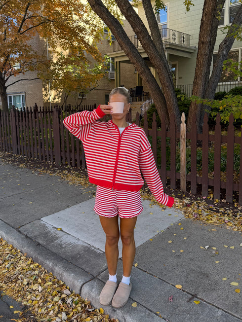 Club Cutie Zip-Up // Red