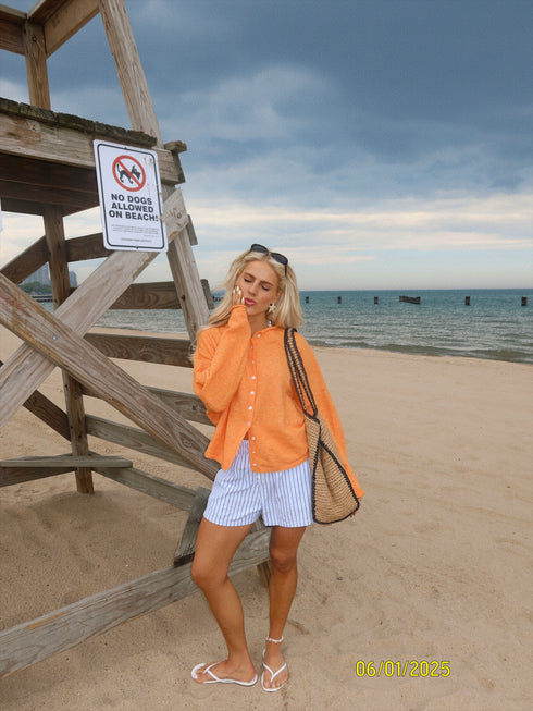 Sun Bum Striped Short // Blue