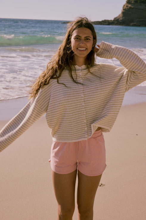 Coco Cutie Cardigan // Cream Stripe *RESTOCKED*