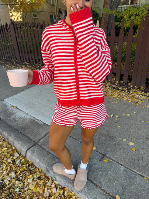 Club Cutie Zip-Up // Red