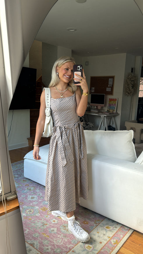 Hamptons House Midi Dress// Taupe