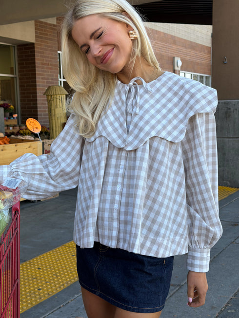 Gingham Girl Top