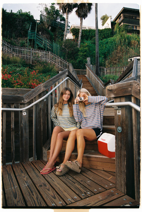 Sun Club Knit // Seabreeze Stripe