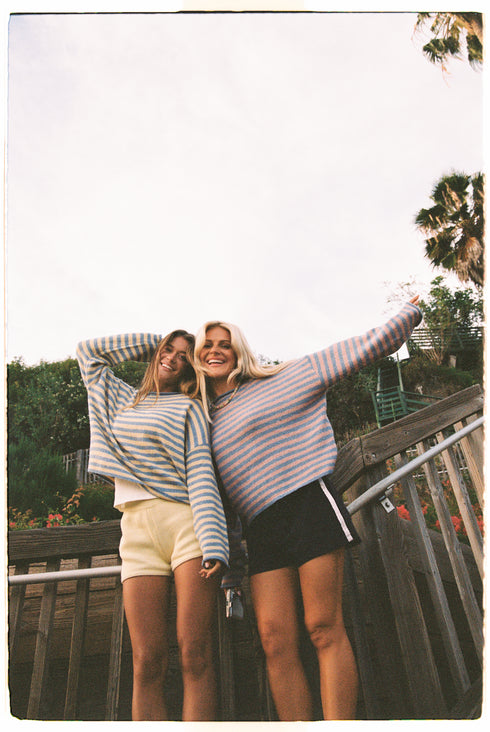 Sun Club Knit // Seabreeze Stripe