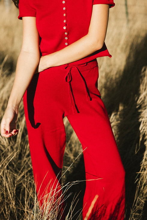 Heirloom Knit Pant // Apple