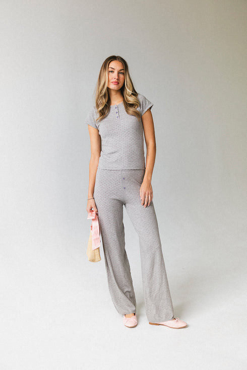 Everyday Pointelle Pant // Grey