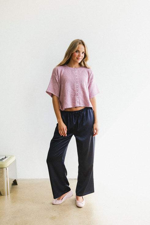 Studio Satin Pant // Midnight