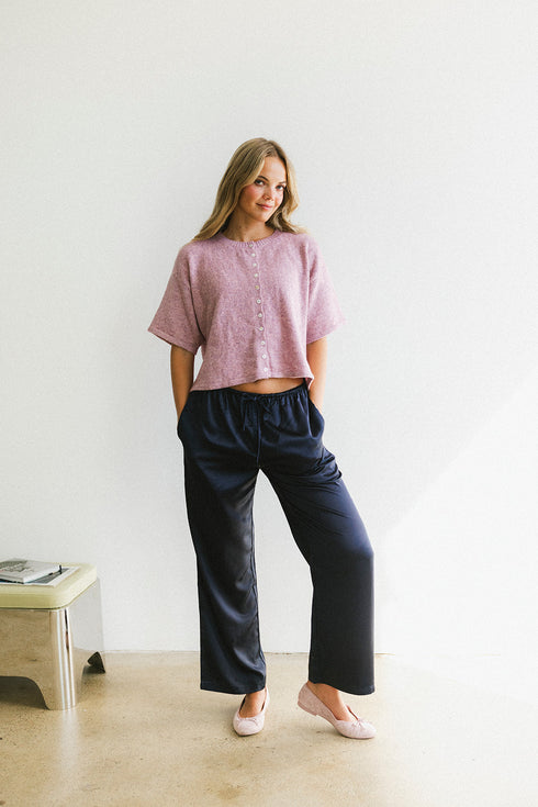 Studio Satin Pant // Midnight