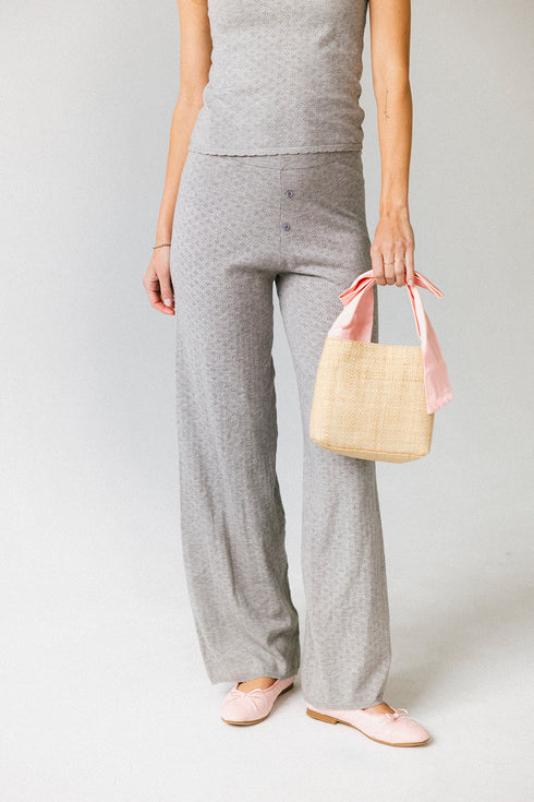 Everyday Pointelle Pant // Grey