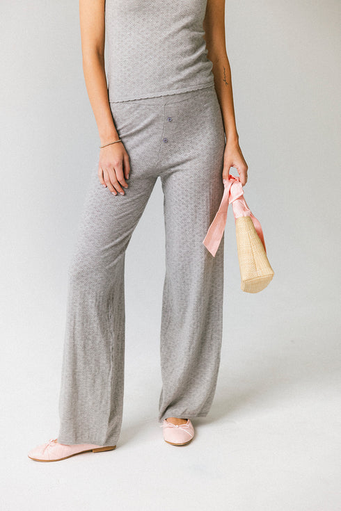 Everyday Pointelle Pant // Grey