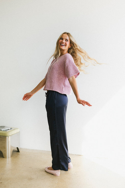 Studio Satin Pant // Midnight