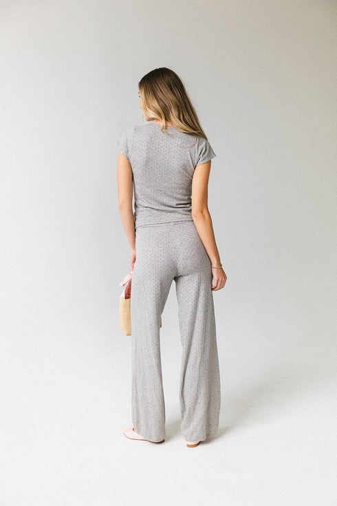 Everyday Pointelle Pant // Grey