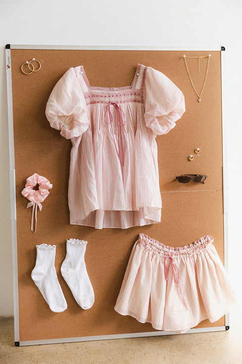 Flutter Top // Blush