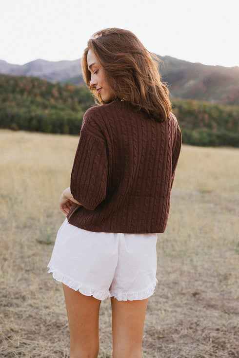 Pirouette Cardigan // Cinnamon