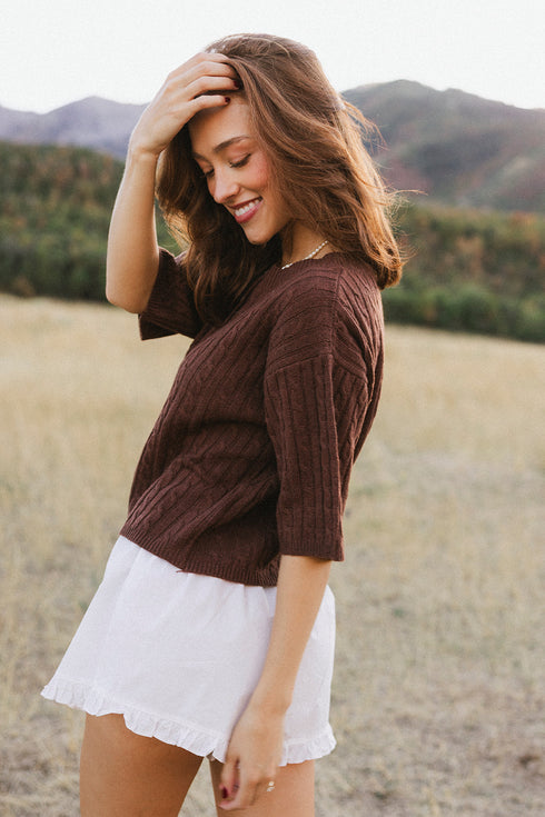 Pirouette Cardigan // Cinnamon