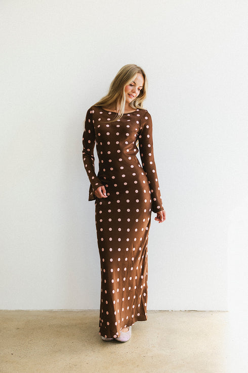 Dreamgirl Dress // Espresso Dot