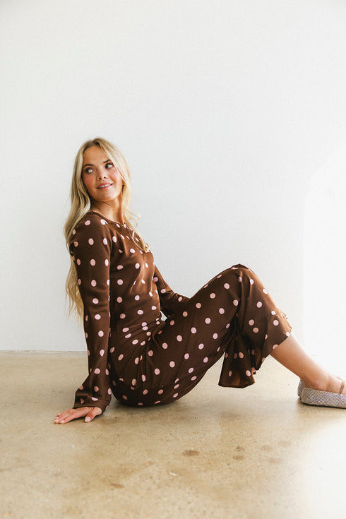 Dreamgirl Dress // Espresso Dot