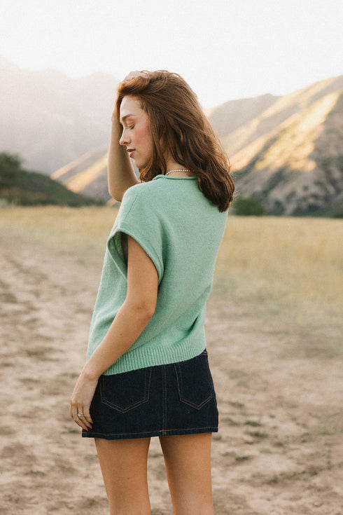 Cutie Girl Cardi // Matcha