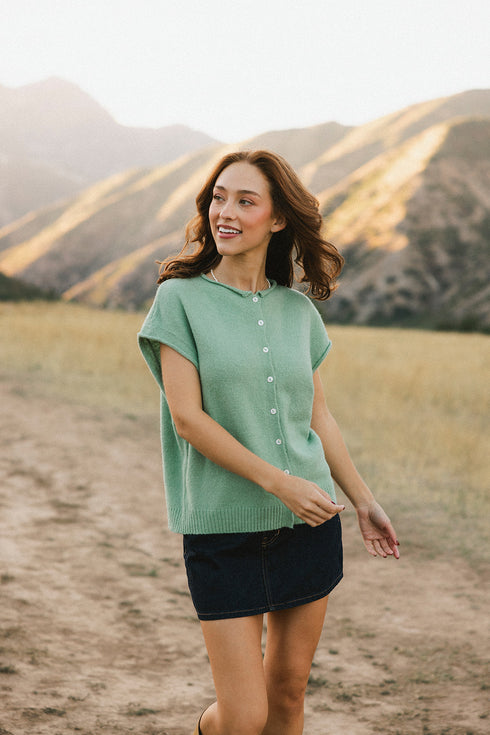 Cutie Girl Cardi // Matcha