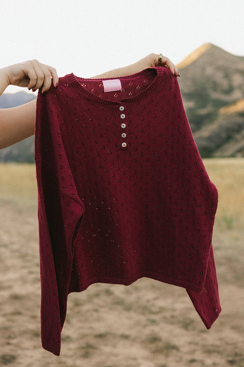 Everyday Pointelle Cutie // Berry