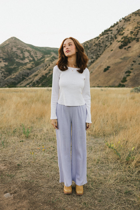 Honey Pointelle Top // White *RESTOCKED*