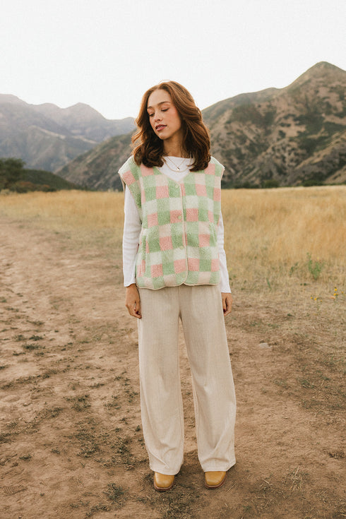 Market Mornings Vest // Sage