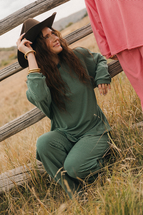 Road Trip Pant // Pine Stripe *PREORDER*