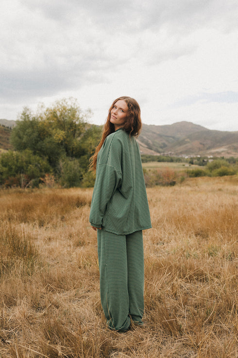 Road Trip Pant // Pine Stripe *PREORDER*